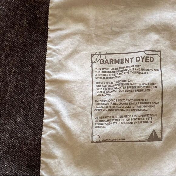 Closed Brown Wool Tweed Look Tailored Two Button Blazer Sz IT 48/US 10 - Picture 8 of 11